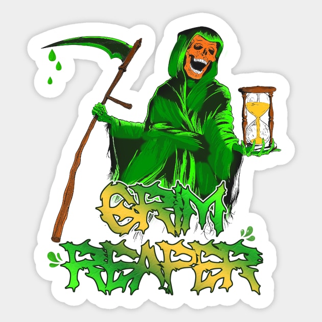 grim reaper. Sticker by nowsadmahi